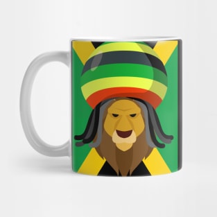 Rasta Lion in Jamaica Mug